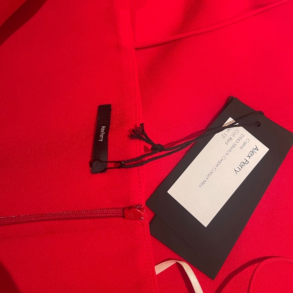 Alex Perry Caine Red Stretch Crepe Corset Mini Dress AU12/US8 - Picture 8 of 9